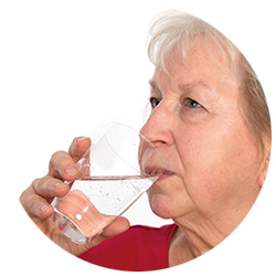 vrouw drinken