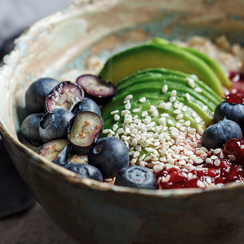 havermout avocado bowl