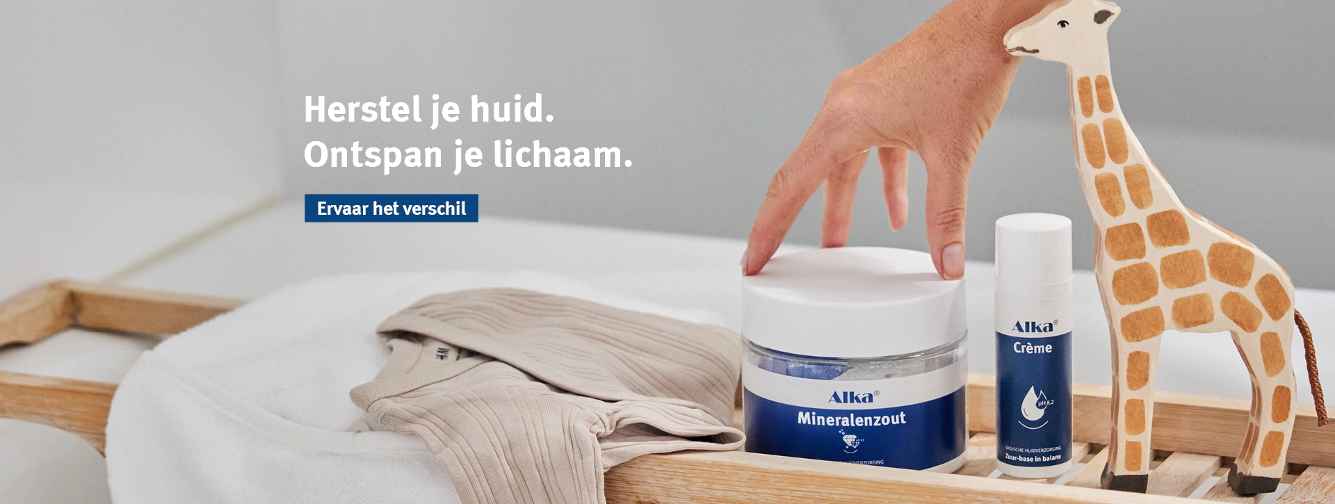 Herstel je huid. Ontspan je lichaam.Ervaar het verschil