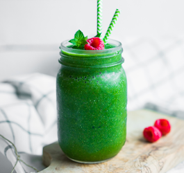 Zomerse frambozen smoothie