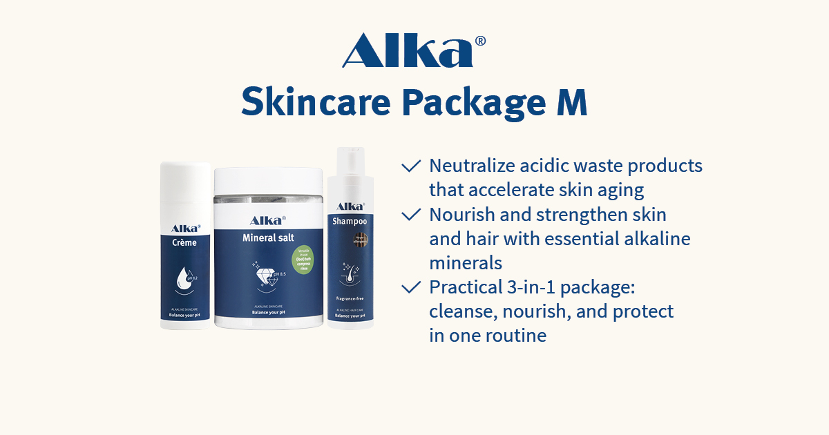 Alka Clean Alka® Skincare Package M | Crème, Mineral salt & Shampoo