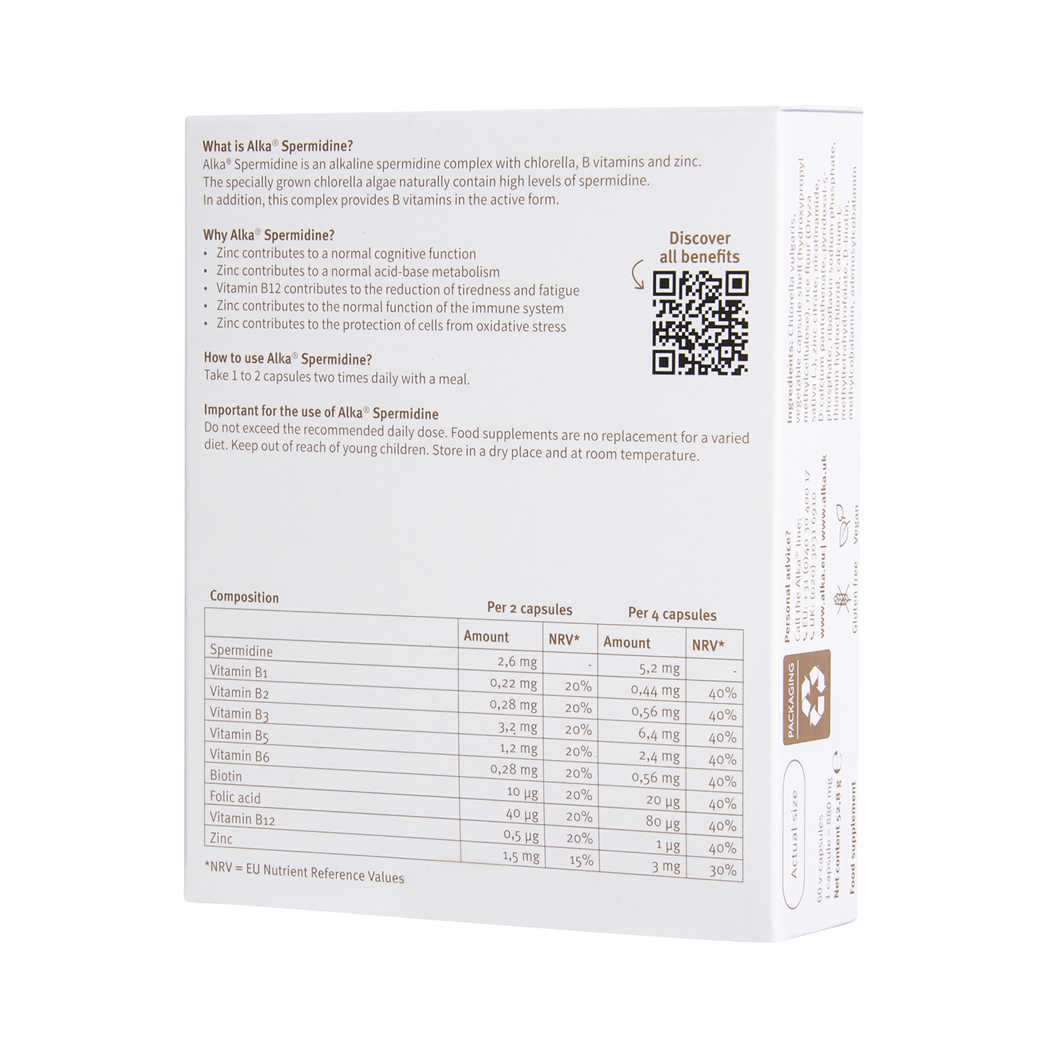 Alkaline spermidine complex